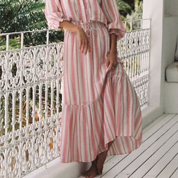 Kivari Hailee Maxi Skirt Hailee Stripe Size 14 NWT - Picture 2 of 10